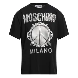 Áo Phông Nữ Moschino Black With Logo Printed Tshirt 222D V070454411555 Màu Đen