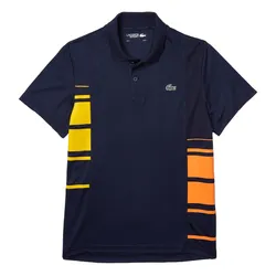 Áo Polo Nam Lacoste Colorblock Piqué And Mesh Polo Shirt DH0866 XFQ Màu Xanh Navy Size 2