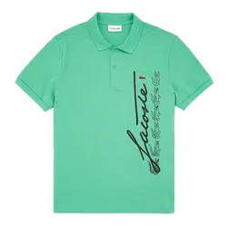Áo Polo Nam Lacoste Men's Regular Fit Signature Cotton Piqué Polo PH2087-51 Màu Xanh Size 3