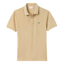 Áo Polo Nam Lacoste Men's Slim Fit Cotton Piquet Màu Nâu Nhạt Size 4