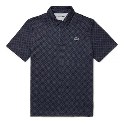 Áo Polo Nam Lacoste Printed In Recycled Polyester Polo Shirt DH5175-20 R1I Màu Xanh Navy Size 4