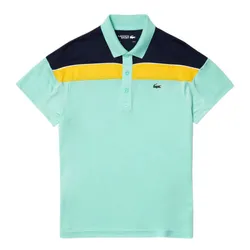 Áo Polo Nam Lacoste Thermo-Regulating Piqué Regular Fit Polo Shirt DH6948-6BT Màu Xanh Ngọc Size 2