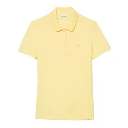 Áo Polo Nữ Lacoste Cotton Pique Slim Fit Polo Shirt PF5462 FJ Màu Vàng Size 34