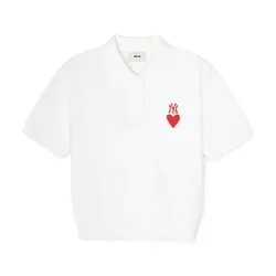 Áo Polo Nữ MLB Crop New York Yankees 3FPQH0243-50WHS Màu Trắng Size XS