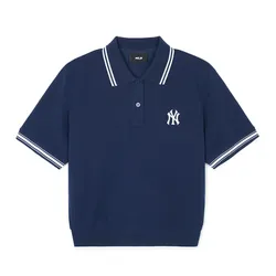 Áo Polo Nữ MLB New York Yankees 3FPQB0243-50NYS Màu Xanh Navy Size XS