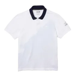 Áo Polo Unisex Lacoste Sport xThéo Curin Graphic Print Shirt PH8070-51 Màu Trắng Xanh Size 2