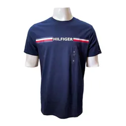 Áo Thun Nam Tommy Hilfiger Print T-Shirt 78J9246 410 - GD04 Màu Xanh Đậm Size M