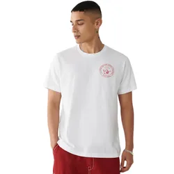 Áo Thun Nam True Religion Buddha Logo Tee 107098 - TB01 Tshirt Màu Trắng Size XS