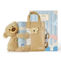 Bình Nước Giữ Nhiệt 13 De Marzo Bear Hug Insulated Cup FR24Q88110030 370ml Màu Xanh Kèm Túi Đựng