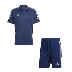 Bộ Quần Áo Cộc Tay Nam Adidas Tiro TIRO23 League Soccer Wear Futsal HS3577/IB8081 Màu Xanh Navy Size XS