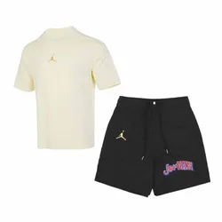 Bộ Thể Thao Nam Nike Jordan 23 Men's AS WVN Sportswear Màu Be Đen Size S