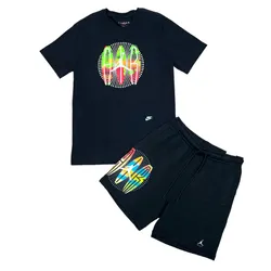 Bộ Thể Thao Nam Nike Jordan Flight MVP Men's For Black Màu Đen Họa Tiết Size S