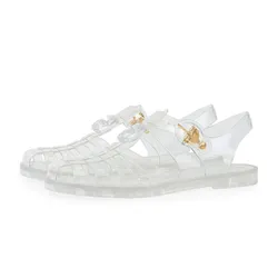 Dép Sandal Nam Gucci Double G Fisherman Sandal 904518300 Màu Trong Suốt Size 42