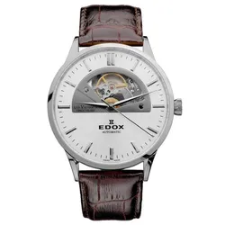 Đồng Hồ Nam Edox Les Vauberts Automatic 85014-3-AIN Màu Trắng Nâu