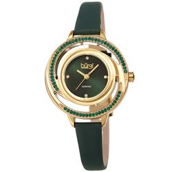 Đồng Hồ Nữ Burgi Quartz Diamond Green Dial Ladies Watch BUR261GN Màu Xanh Green