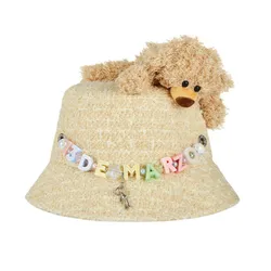 Mũ 13 De Marzo Logo Pendent Bucket Hat Màu Be