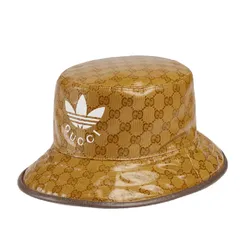 Mũ Gucci x Adidas Bucket Hat Beige Brown 696484-4HAP2-7164 Màu Nâu Size M
