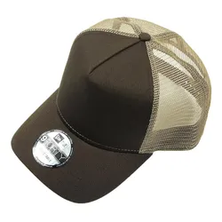 Mũ New Era 9Forty Plain Mesh Trucker Snapback Cap Màu Nâu Khaki