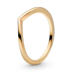 Nhẫn Nữ Pandora Polished Wishbone Ring 168742C00 Màu Vàng Gold Size 52