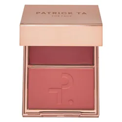 Phấn Má Hồng Trang Điểm Patrick Ta 2in1 Double-Take Cream And Power Blush Duo Màu She's Flushed