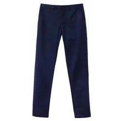 Quần Dài Nam Lacoste Chino Pants With Linen Slim Fit HH2708 166 Màu Xanh Navy Size 33