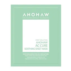 Set 5 Mặt Nạ Giấy Dành Cho Da Mụn Ahohwa AC Cure Soothing Sheet Mask
