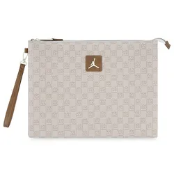 Túi Cầm Tay Nike Jordan Monogram Pouch Màu Be Nâu