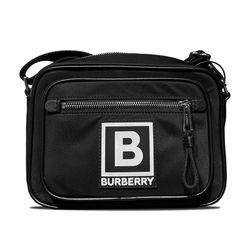 Túi Đeo Chéo Burberry Paddy Crossbody Camera Bag Black Nylon Màu Đen