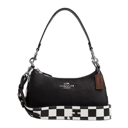Túi Đeo Vai Nữ Coach Teri Shoulder Bag With Checkerboard Print CR103 Màu Đen