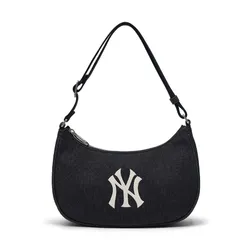 Túi Đeo Vai Nữ MLB Hobo Denim New York Yankees 3ABQM014N-50NYD Màu Đen
