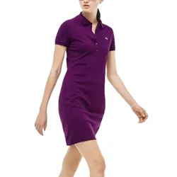 Váy Polo Lacoste Slim-Fit Stretch Piqué Polo Dres Màu Tím Size 36