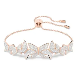 Vòng Đeo Tay Nữ Swarovski Lilia Bracelet Butterfly 5636430 Màu Vàng Hồng