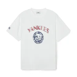 Áo Phông MLB Short-Sleeved T-Shirt Depicting City Life 3ATSN0143-50WHS Màu Trắng Size S