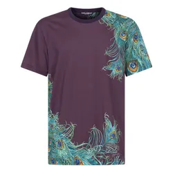 Áo Phông Nam Dolce & Gabbana D&G Cotton Tshirt With Peacock Print G8MH3T Phối Màu Size 44