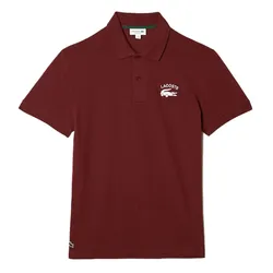 Áo Polo Nam Lacoste Branded Stretch Mini Piqué PH9535 00 ZS1 Màu Đỏ Đô Size 5