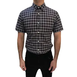 Áo Sơ Mi Nam Burberry Short Sleeve 8004229 Phối Màu Size XS