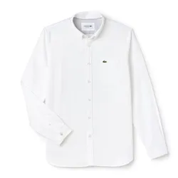 Áo Sơ Mi Nam Lacoste Men's Regular Fit Oxford Cotton Shirt CH9598 800 Màu Trắng Size 2