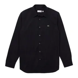 Áo Sơ Mi Nam Lacoste Slim Fit Stretch Cotton Poplin Shirt CH2668 HDE Màu Đen Size 39