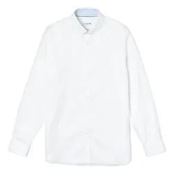 Áo Sơ Mi Nam Lacoste Slim Fit Stretch Cotton Shirt CH0064 001 Màu Trắng Size 40