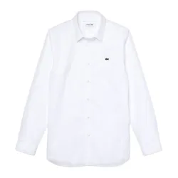 Áo Sơ Mi Nam Lacoste Slim Fit Stretch Poplin Shirt CH2668 001 Màu Trắng Size 39