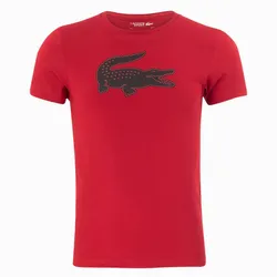 Áo Thun Nam Lacoste Sport 3D Print Crocodile Breathable Jersey Tshirt TH2042 00 GF9 Màu Đỏ Size 3