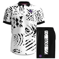 Bộ Quần Áo Cộc Tay Nam Bidi Badu Melbourne Tennis M1350001-WHBK/BIJ42E01F-Q11 Màu Trắng Đen Size M