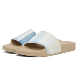 Dép Burberry Vintage Check Slides 8065587 Màu Be/Xanh Size 35