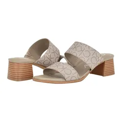 Dép Cao Gót Nữ Calvin Klein Henna CK Arana Màu Nâu - Be Size 8