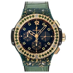 Đồng Hồ Hublot Bigbang 41mm Gold Linen Limited 200PCS 341.XG.1280.LR.1229 Màu Xanh Đen