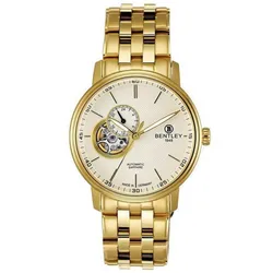 Đồng Hồ Nam Bentley Open Heart BL1832-25MKWI-AMK-T Màu Vàng Trắng