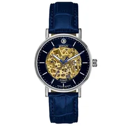 Đồng Hồ Nam Bentley Skeleton BL1833-15MWBB-AMS-GL-X Màu Xanh Vàng