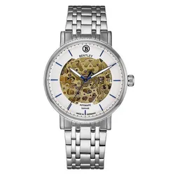 Đồng Hồ Nam Bentley Skeleton BL1833-15MWWI-AMS-T Màu Trắng Vàng