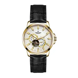 Đồng Hồ Nam SRWATCH Automatic Open Heart SG8872.4602 Màu Đen - Vàng