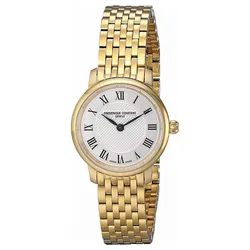 Đồng Hồ Nữ Frederique Constant Slimline FC-200MCS5B Màu Vàng Trắng